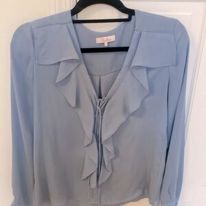 Parker Periwinkle Blue Blouse XS